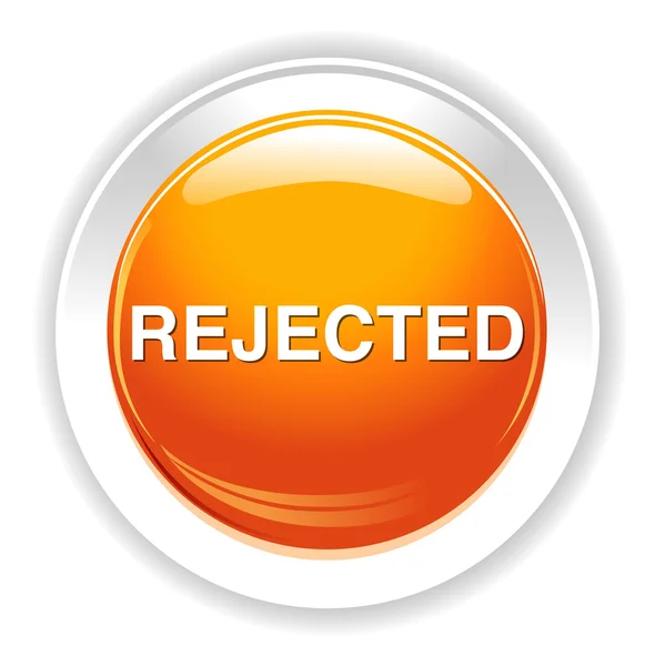 Reject button icon — Stock Vector
