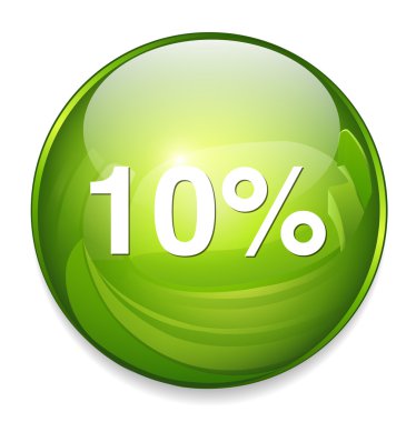 yüzde 10 simgesi