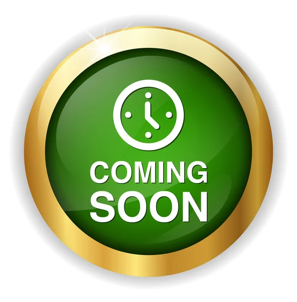 Coming soon button — Stock Vector