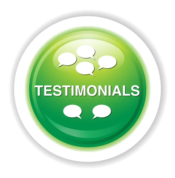 Testimonials web icon — Stock Vector