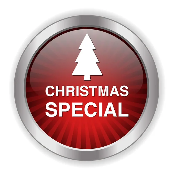 Christmas special button — Stock Vector