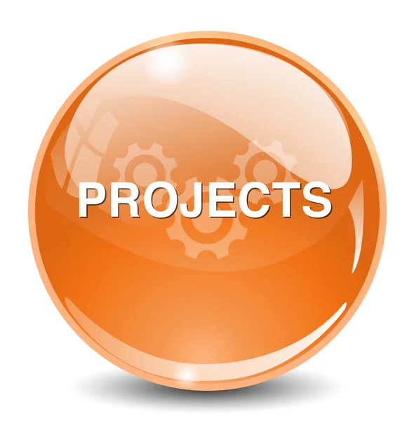 Proyectos icono web — Vector de stock