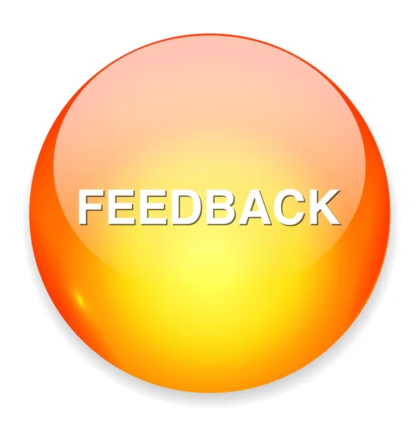 Feedback button icon — Stock Vector