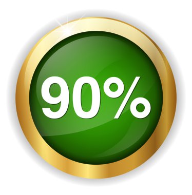 yüzde 90'ı simgesi