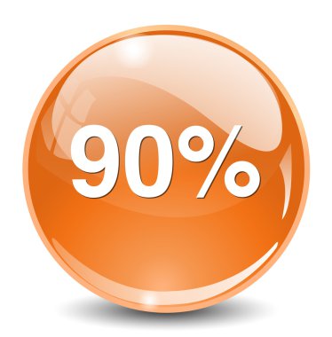 yüzde 90'ı simgesi