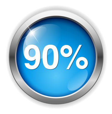 yüzde 90'ı simgesi