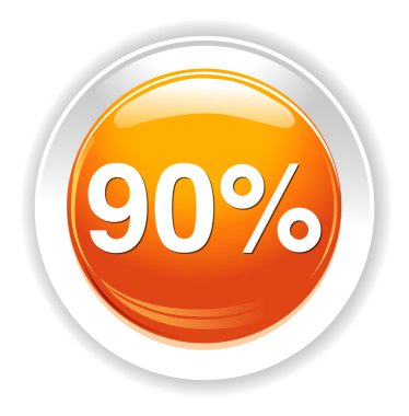 yüzde 90'ı simgesi