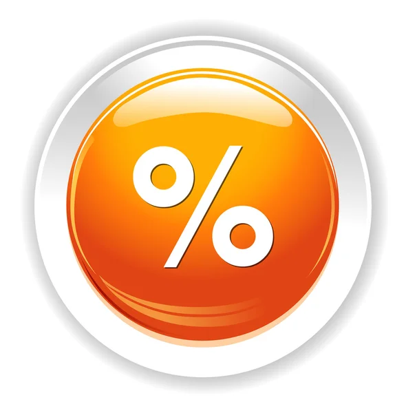 Ícone web por cento — Vetor de Stock