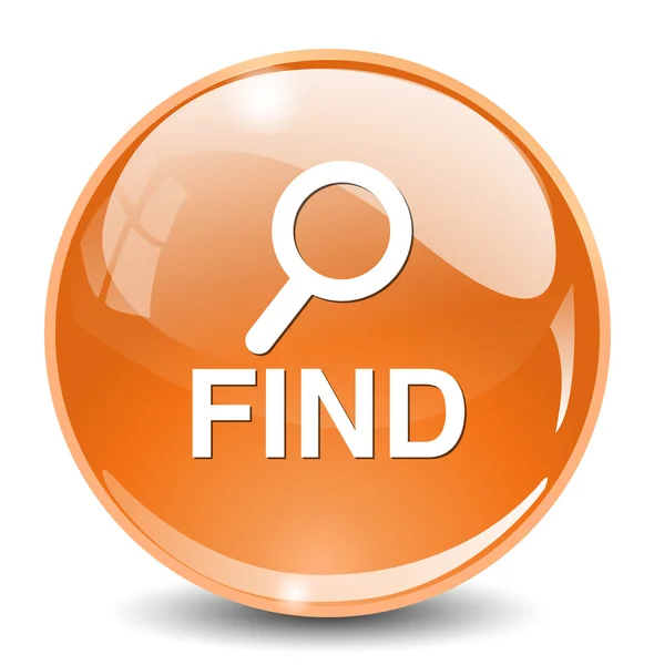 Find button icon — Stock Vector