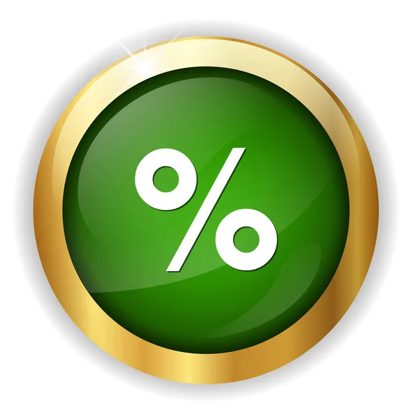 Иконка процента — стоковый вектор