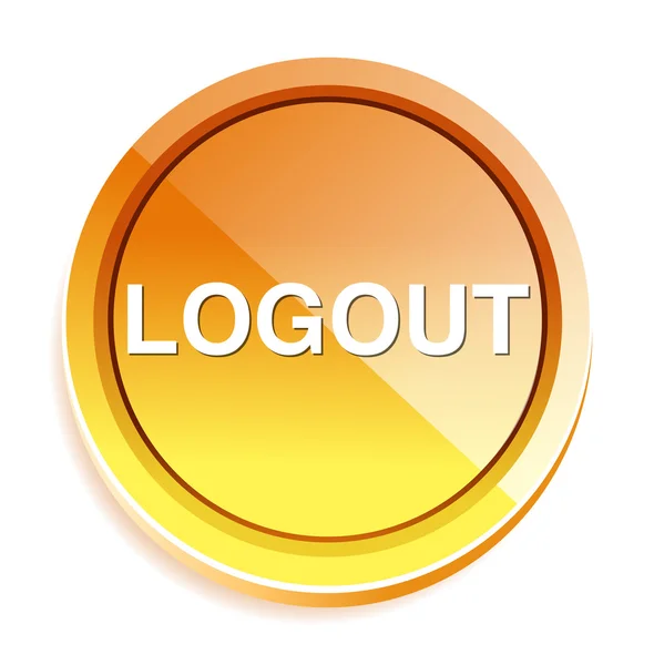 Icona web di logout — Vettoriale Stock