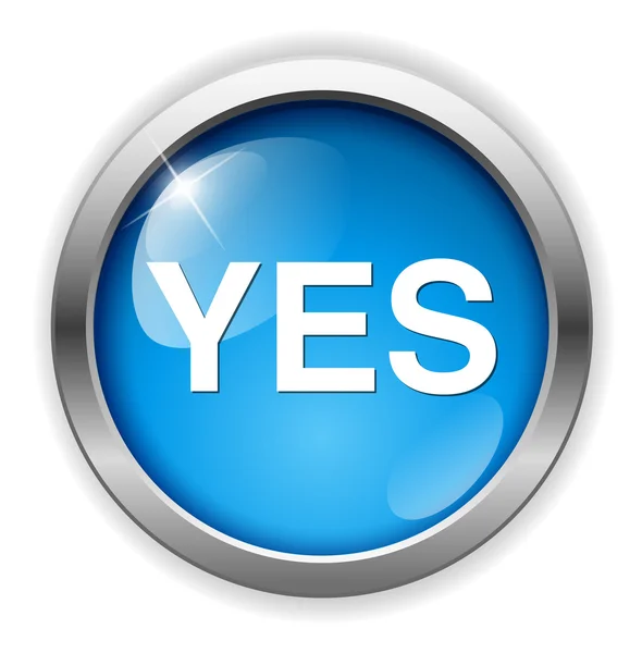 Yes web icon — Stock Vector