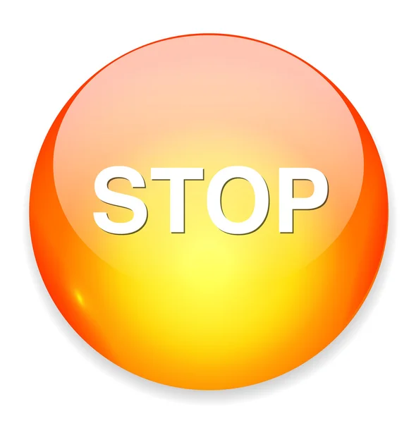 Stop wet icon — Stock Vector