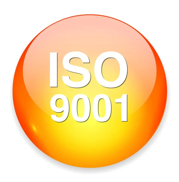 Iso 9001 아이콘 — 스톡 벡터