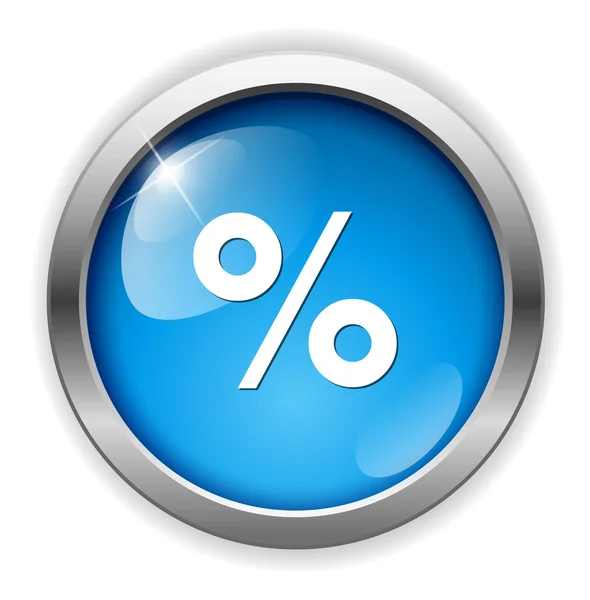 Percentage web pictogram — Stockvector