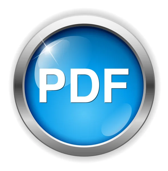 Icône de bouton Pdf — Image vectorielle