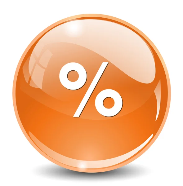 Ícone web por cento — Vetor de Stock