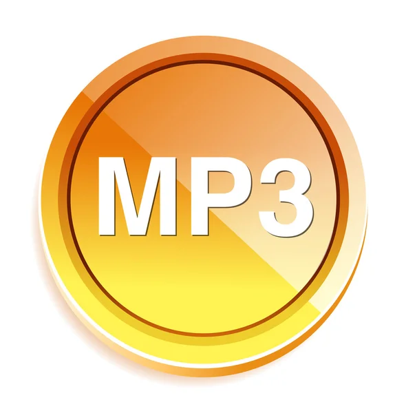 MP3-web ikon — Stock Vector