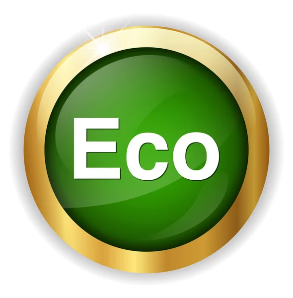 Eco spindelväv ikonen — Stock vektor