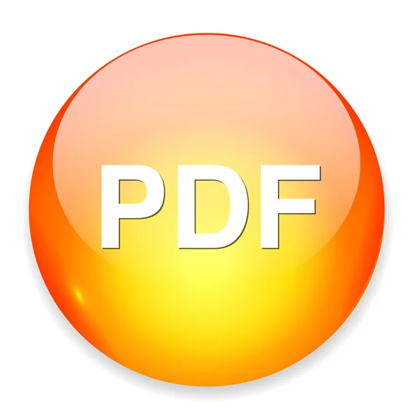 Pdf button icon — Stock Vector