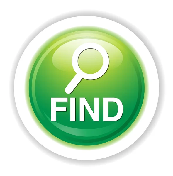 Find button icon — Stock Vector