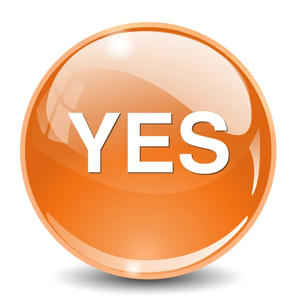 Yes web icon — Stock Vector