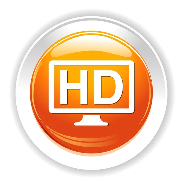 HD zobrazení Ikona — Stockový vektor