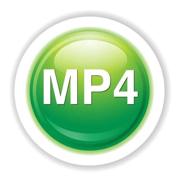Format mp4-Symbol — Stockvektor