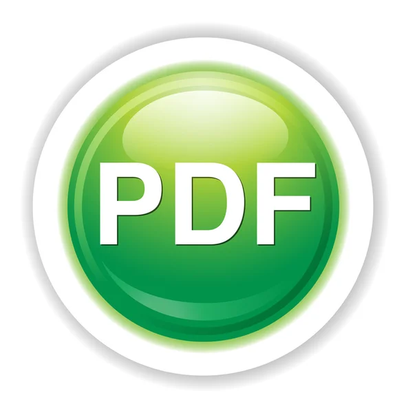 Ikona tlačítka PDF — Stockový vektor