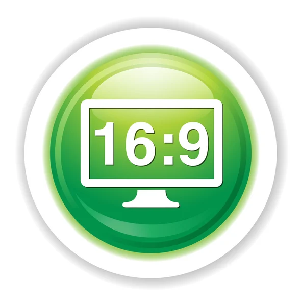 16: 9 display icon — стоковый вектор