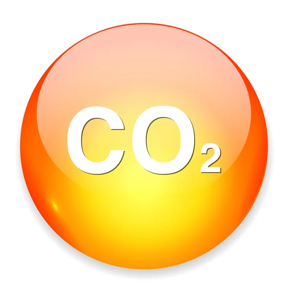 Carbon dioxide icon — Stock Vector