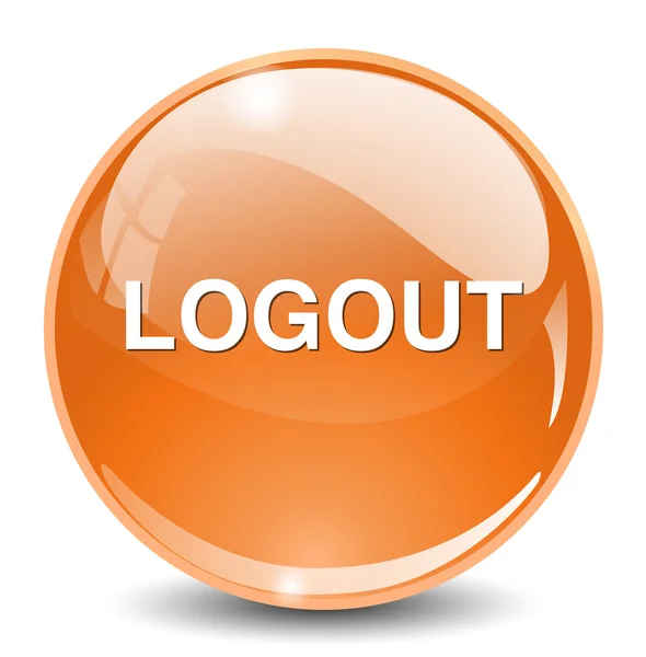 Icona web di logout — Vettoriale Stock