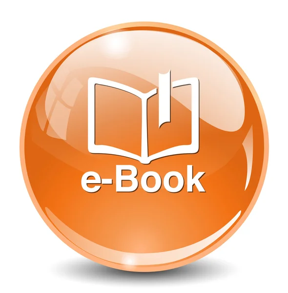 De knoop van het pictogram van de ebook — Stockvector