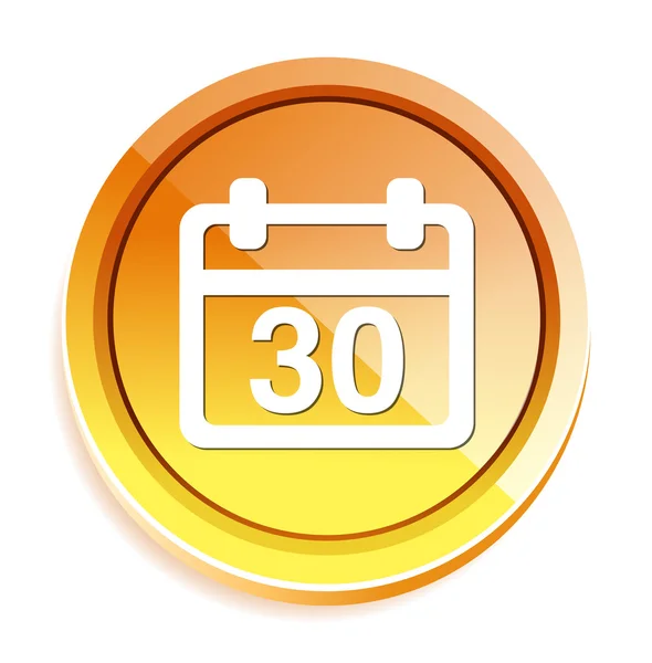 Symbol für 30 Kalendertasten — Stockvektor