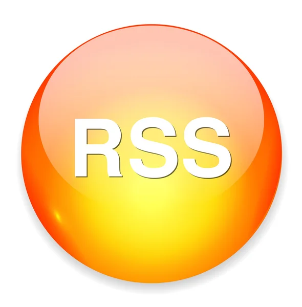 Ikona webové RSS — Stockový vektor