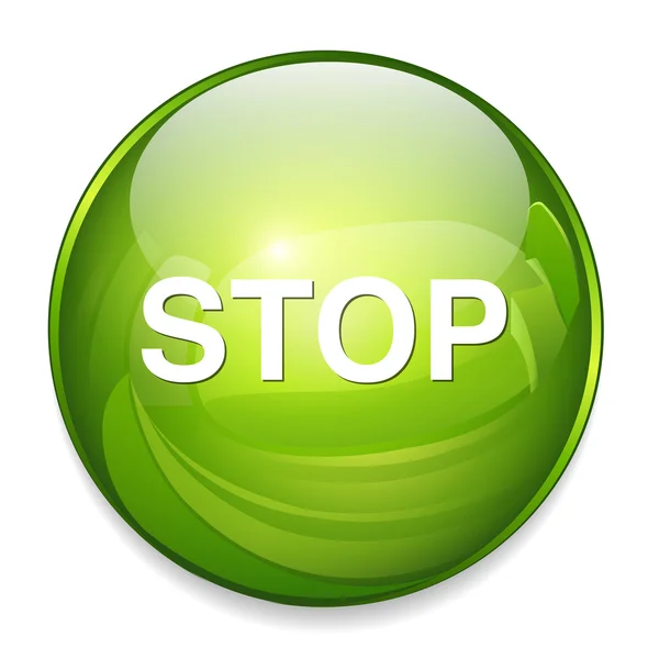Stop icona bagnata — Vettoriale Stock