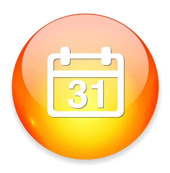 31 icono de botón de calendario — Vector de stock