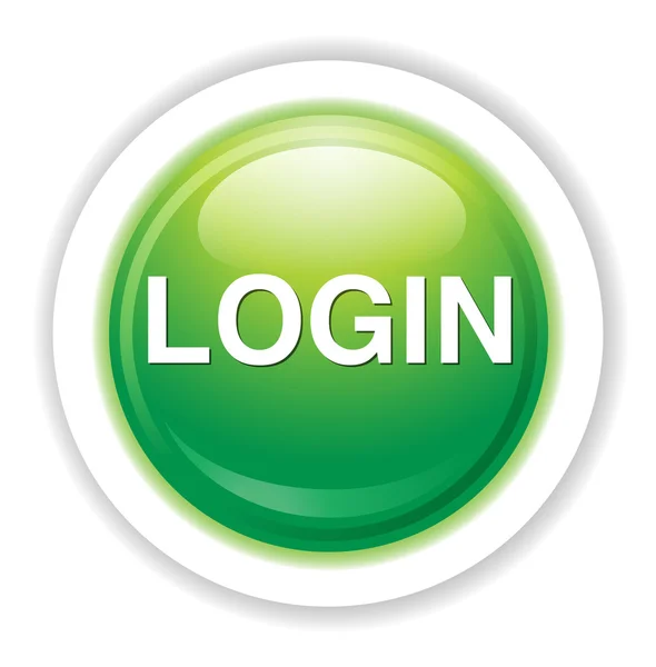 Ícone de botão de login —  Vetores de Stock