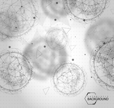 siyah-beyaz fütüristik arka plan