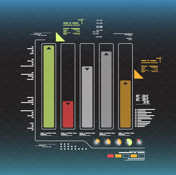 Interface utilisateur futuriste hud — Image vectorielle