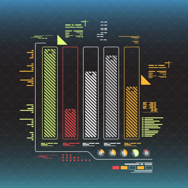 Interface utilisateur futuriste hud — Image vectorielle