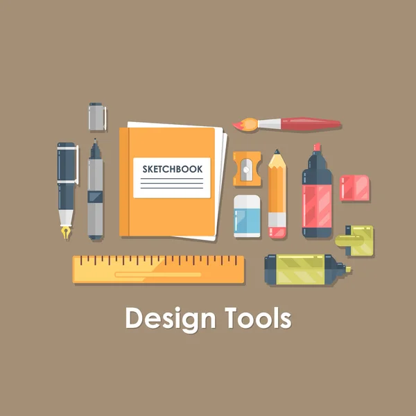 Design and drawing tool — Stock Vector