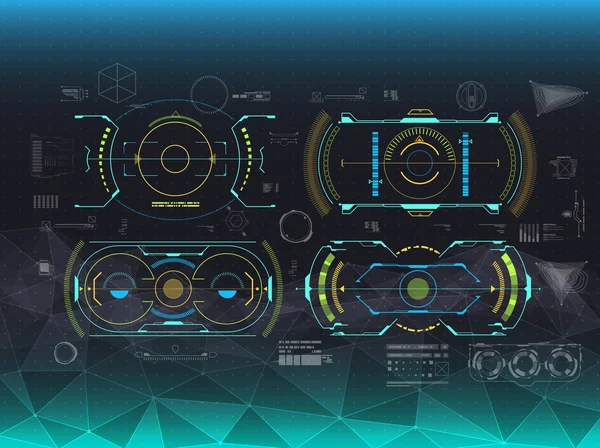 Set di HUD ed elementi infografici — Vettoriale Stock