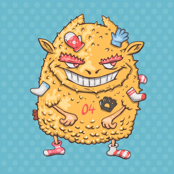 Cartoon monster pilferer — Stockvector