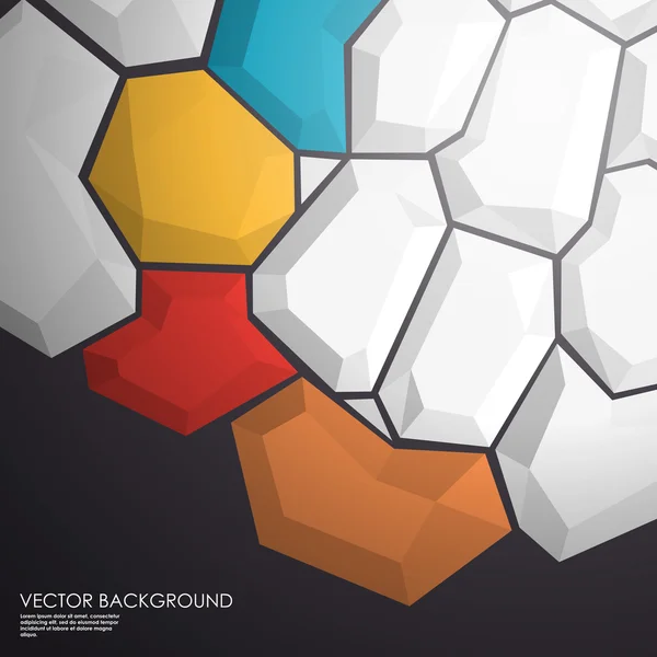Fondo geométrico abstracto para el diseño — Vector de stock