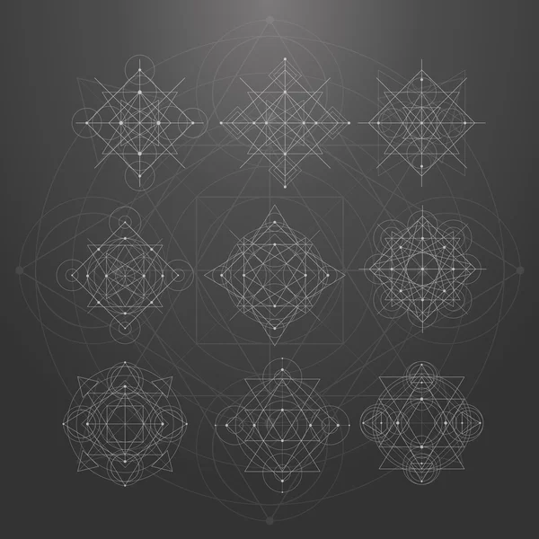 Signos de Geometría Sagrada — Vector de stock