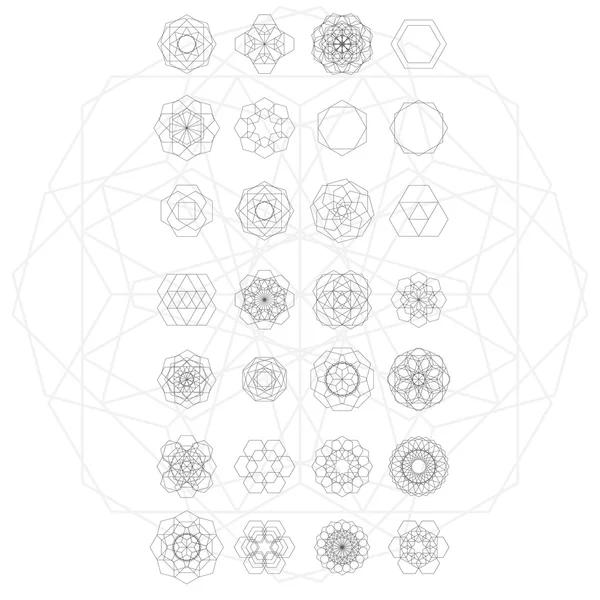 Semne sacre de geometrie — Vector de stoc