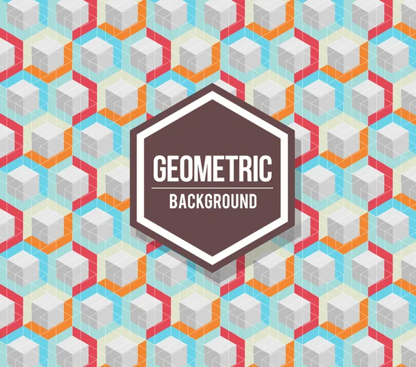 Abstrakter geometrischer Retro-Hintergrund — Stockvektor