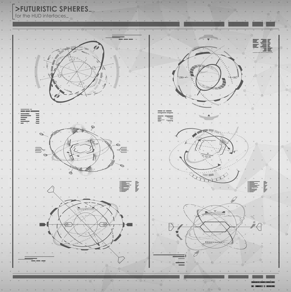 Éléments d'infographie noir et blanc — Image vectorielle