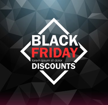 Siyah Cuma satış tasarım düzeni